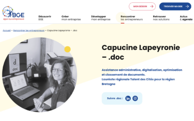 On parle de .doc sur le site BGE