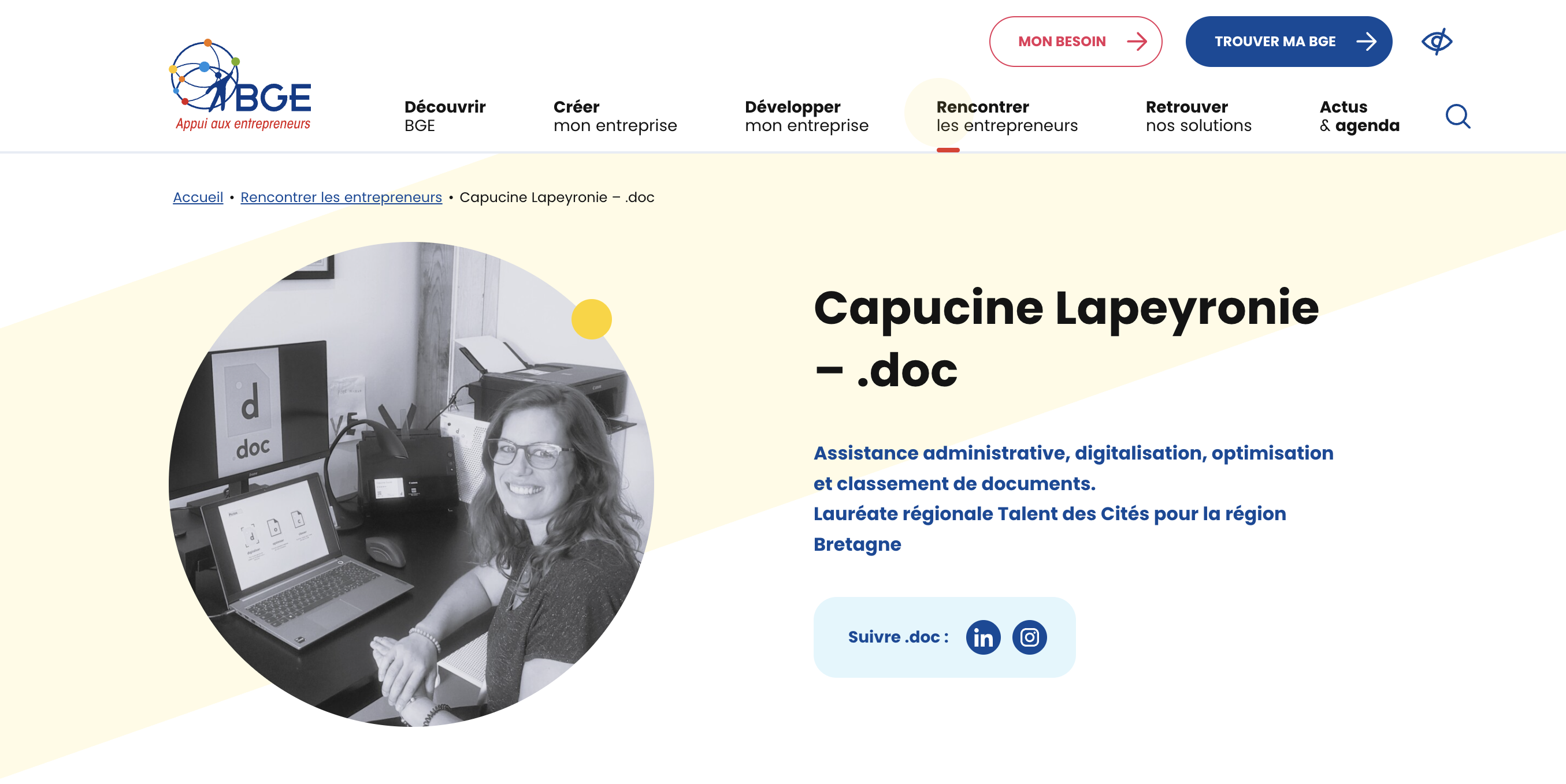 Capucine Lapeyronie article dans BGE